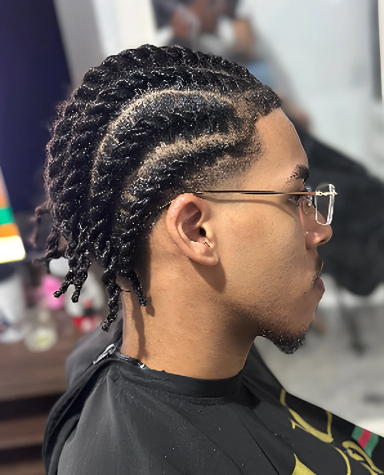 Tranças nagô com twists